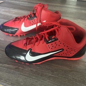 Nike Men' Sz 13.5 Strike 3/4 TD Football Cleats Red Black